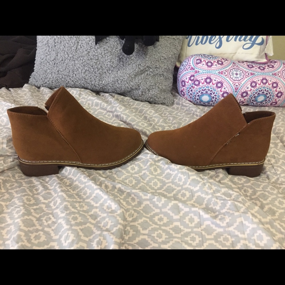 Brown ankle boots